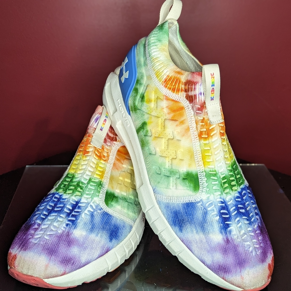 Under Armour Hovr Phantom Slide Pride Sneakers Running Shoes 3022791-400 Sz 11.5